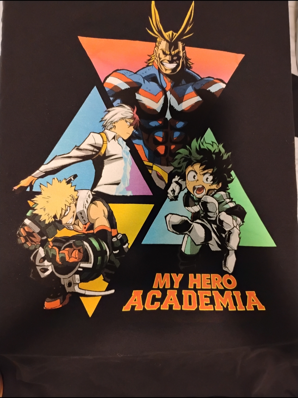 My Hero Academia Black Graphic Short Sleeve Tee